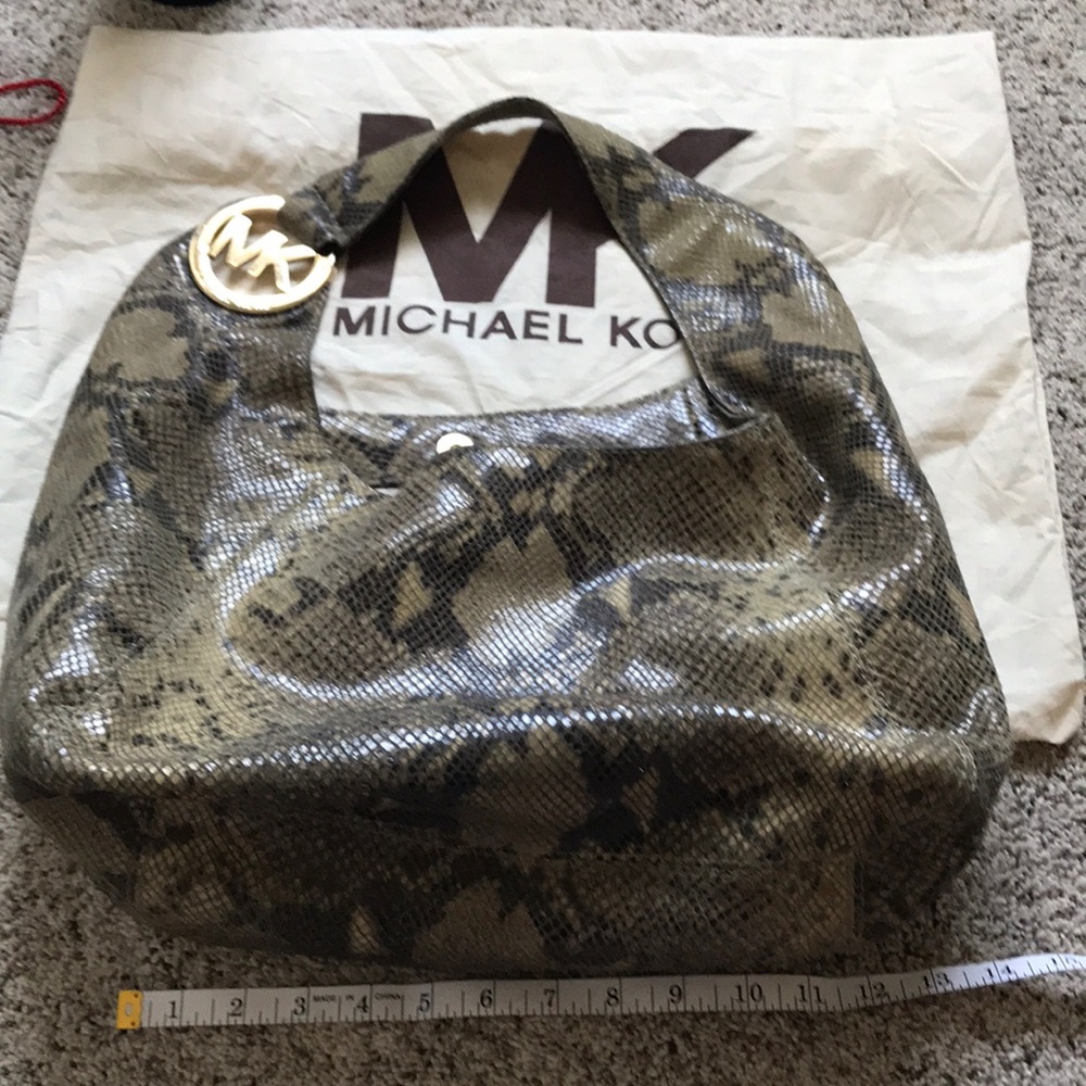 Michael Kors snake skin hobo